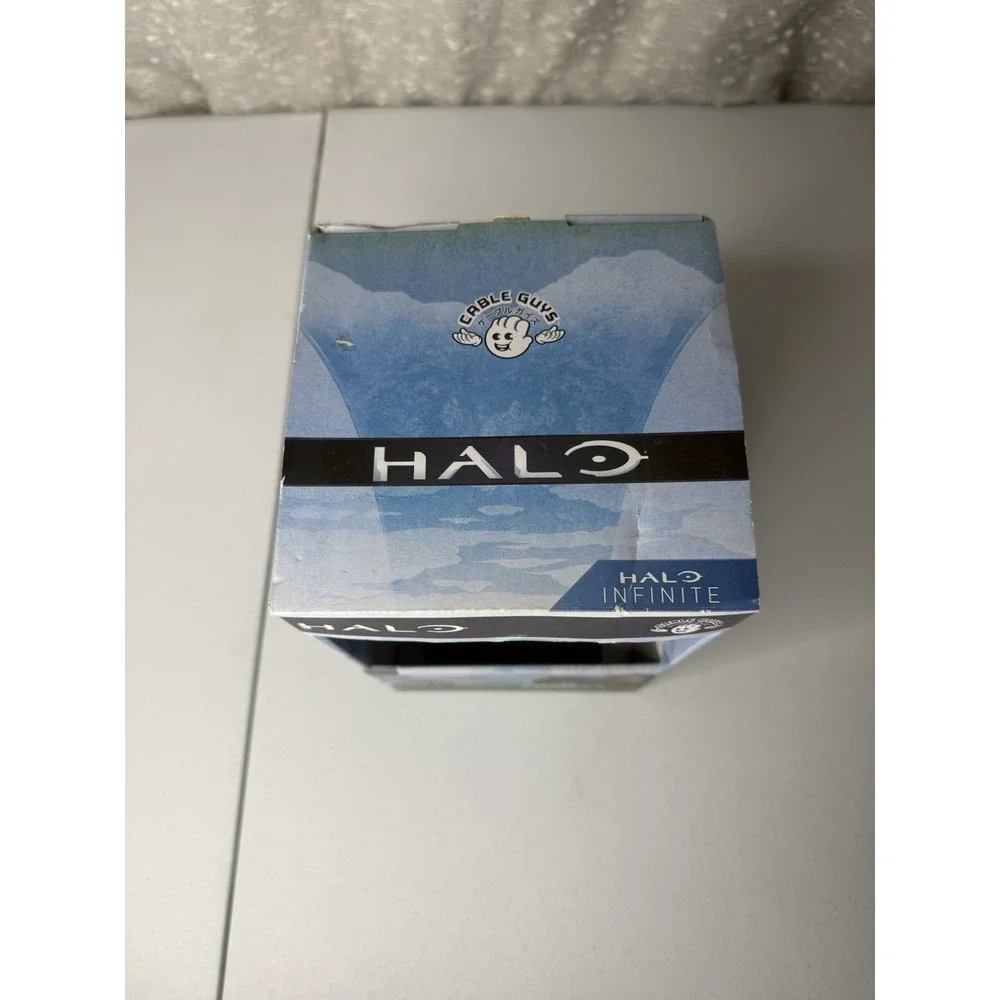 Halo Master Chief Controller Stand Cable Guys with Light Up Base Halo Infinite